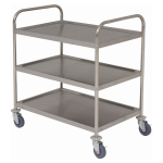 S/St. Trolley 85.5L X 53.5W X 93.3H 3 Shelves x1