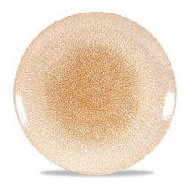 Raku Garnet Orange Evolve Coupe Round Plate 11.25inch x12 Raku Garnet Orange Evolve Coupe Round Plate 11.25inch x12